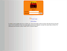 Tablet Screenshot of mail.zianet.com